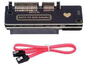 SATA to SAS Adapter, SFF-8482 Converter for 2.5/3.5 Inch SAS Hard Drive Connecting to Motherboard SATA Port SATA to SAS Adapter, SFF-8482 Converter for 2.5/3.5 Inch SAS Hard Drive Connecting to Motherboard SATA Port