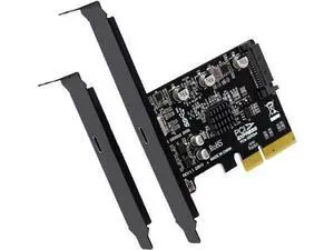 PCIe 3.0 X4 USB 3.2 Gen 2x2 Expansion Card, 20Gbps Type-C PCI Express Controller Adapter with SATA Power Supply, Full-Profile & Low-Profile Brackets Included for Desktop Motherboard PCIe 3.0 X4 USB 3.2 Gen 2x2 Expansion Card, 20Gbps Type-C PCI Express Controller Adapter with SATA Power Supply, Full-Profile & Low-Profile Brackets Included for Desktop Motherboard