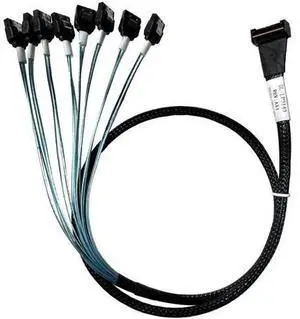 SlimSAS X8 SFF-8654 74Pin to 8×SATA 7Pin Breakout Cable, 85CM Internal Storage Fanout Cable, Exact Match for Dell PERC H750 / H755 RAID Controllers, Connect SlimSAS RAID Host to SATA Hard Drive Backpl SlimSAS X8 SFF-8654 74Pin to 8×SATA 7Pin Breakout Cable, 85CM Internal Storage Fanout Cable, Exact Match for Dell PERC H750 / H755 RAID Controllers, Connect SlimSAS RAID Host to SATA Hard Drive Backpl