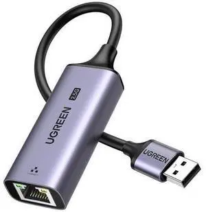 UGREEN 2.5G USB 3.0 to RJ45 Ethernet Adapter, Aluminum 2500Mbps LAN Network Dongle for Laptop Desktop, Compatible with MacBook Air/Pro, Dell XPS, Windows & macOS UGREEN 2.5G USB 3.0 to RJ45 Ethernet Adapter, Aluminum 2500Mbps LAN Network Dongle for Laptop Desktop, Compatible with MacBook Air/Pro, Dell XPS, Windows & macOS