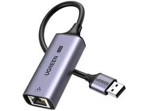 UGREEN 2.5G USB 3.0 to RJ45 Ethernet Adapter, Aluminum Alloy 2500Mbps LAN Network Dongle, Plug and Play, Compatible with MacBook Air/Pro, Dell XPS, Windows & macOS Laptops UGREEN 2.5G USB 3.0 to RJ45 Ethernet Adapter, Aluminum Alloy 2500Mbps LAN Network Dongle, Plug and Play, Compatible with MacBook Air/Pro, Dell XPS, Windows & macOS Laptops