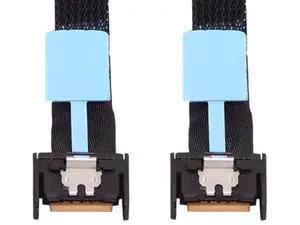 FX-803 0.5M PCIe 5.0 MCIO 4X Extender Cable, Mini Cool Edge IO SFF-TA-1016 38Pin Male to Male Twinax Server Storage Cord FX-803 0.5M PCIe 5.0 MCIO 4X Extender Cable, Mini Cool Edge IO SFF-TA-1016 38Pin Male to Male Twinax Server Storage Cord