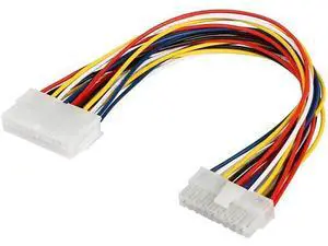 30cm ATX 20Pin Male to Female PSU Extension Cable, Desktop PC Motherboard Power Extender Cord 30cm ATX 20Pin Male to Female PSU Extension Cable, Desktop PC Motherboard Power Extender Cord