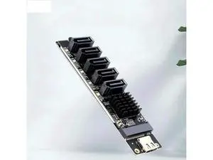 USB Type-C to 5-Port SATA 3.0 Expansion Adapter Card, Equipped with JM575 & JMS580 Dual Chips, 6Gbps USB-C to SATA III Converter Riser for PC Storage Expansion USB Type-C to 5-Port SATA 3.0 Expansion Adapter Card, Equipped with JM575 & JMS580 Dual Chips, 6Gbps USB-C to SATA III Converter Riser for PC Storage Expansion