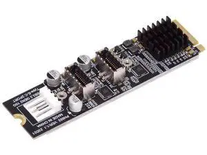 10Gbps M.2 M-Key PCIe to Dual USB 3.1 Gen2 Type-E Front Panel Header Adapter Card, Dual 20Pin Type-E Expansion Board for Desktop Motherboard Chassis USB-C Port Upgrade 10Gbps M.2 M-Key PCIe to Dual USB 3.1 Gen2 Type-E Front Panel Header Adapter Card, Dual 20Pin Type-E Expansion Board for Desktop Motherboard Chassis USB-C Port Upgrade