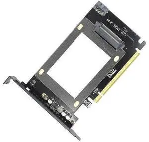 PCIe 3.0 x16 U.2 SFF-8639 Adapter Card, NVMe & SATA U.2 SSD PCIe Expansion Card for 2.5 Inch Intel U.2 SSD Samsung PM953 Enterprise Storage Upgrade PCIe 3.0 x16 U.2 SFF-8639 Adapter Card, NVMe & SATA U.2 SSD PCIe Expansion Card for 2.5 Inch Intel U.2 SSD Samsung PM953 Enterprise Storage Upgrade