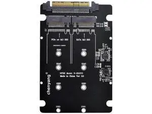 2 in 1 Combo M.2 NVMe/NGFF SATA SSD to U.2 SFF-8639 Converter Adapter Card, Supports M Key NVMe & B Key SATA M.2 Drives, Note: NVMe to SATA Conversion Not Supported 2 in 1 Combo M.2 NVMe/NGFF SATA SSD to U.2 SFF-8639 Converter Adapter Card, Supports M Key NVMe & B Key SATA M.2 Drives, Note: NVMe to SATA Conversion Not Supported