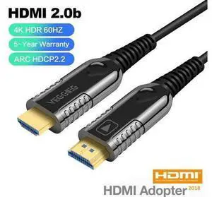 Fiber 4K HDMI Cable 60Hz HDMI 2.0 Cable HDR, ARC, UHD,HDCP2.2, 3D, High Speed 18Gbps Subsampling 4:4:4 Slim and Flexible HDMI Fiber Optic Cable,(2M, 6.6ft) Fiber 4K HDMI Cable 60Hz HDMI 2.0 Cable HDR, ARC, UHD,HDCP2.2, 3D, High Speed 18Gbps Subsampling 4:4:4 Slim and Flexible HDMI Fiber Optic Cable,(2M, 6.6ft)