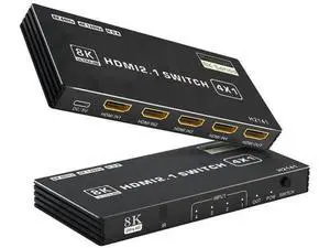 8K HDMI 2.1 Switch 4 in 1 Out, 48Gbps High Speed HDMI Switch Box with IR Remote & Auto Switching, Supports HDR10 HDCP2.3, Compatible with PS5, PS4, PS3, Xbox, Nintendo Switch, HDTV & Monitor 8K HDMI 2.1 Switch 4 in 1 Out, 48Gbps High Speed HDMI Switch Box with IR Remote & Auto Switching, Supports HDR10 HDCP2.3, Compatible with PS5, PS4, PS3, Xbox, Nintendo Switch, HDTV & Monitor