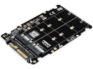 NGFF M.2 to U.2 SFF-8639 Adapter, PCIe M.2 Converter Supports M Key & Key B SSD, M2 NVMe SATA to U.2 Drive Converter for Desktop PC Workstation Server NGFF M.2 to U.2 SFF-8639 Adapter, PCIe M.2 Converter Supports M Key & Key B SSD, M2 NVMe SATA to U.2 Drive Converter for Desktop PC Workstation Server