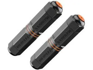 2 Pack IP68 Waterproof Shielded Cat6A RJ45 Coupler, 5.3 Inch Female to Female Outdoor Ethernet Cable Extender, Supports 10Gbps, Compatible with Cat5/Cat5e/Cat6/Cat6A LAN Cables 2 Pack IP68 Waterproof Shielded Cat6A RJ45 Coupler, 5.3 Inch Female to Female Outdoor Ethernet Cable Extender, Supports 10Gbps, Compatible with Cat5/Cat5e/Cat6/Cat6A LAN Cables