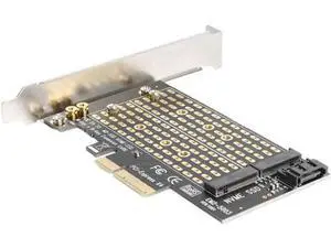 M.2 M+B Key to PCIe 3.0 X4 Expansion Card, Dual Protocol NVMe & SATA NGFF SSD PCI-E Adapter Converter, Desktop PC Household Storage Accessory M.2 M+B Key to PCIe 3.0 X4 Expansion Card, Dual Protocol NVMe & SATA NGFF SSD PCI-E Adapter Converter, Desktop PC Household Storage Accessory