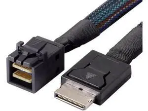 1m OCuLink Active Cable, SFF-8611 4i to SFF-8643 Mini SAS High-Speed PCIe Data Cable for NVMe SSD Storage, 100CM 1m OCuLink Active Cable, SFF-8611 4i to SFF-8643 Mini SAS High-Speed PCIe Data Cable for NVMe SSD Storage, 100CM