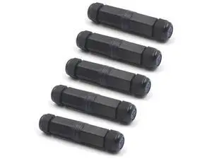 5 Pack IP68 Waterproof Shielded RJ45 Female to Female Coupler, 1000Mbps Gigabit PoE LAN Cable Extender Connector Compatible with Cat5/Cat5e/Cat6 Ethernet Cables for Outdoor Use 5 Pack IP68 Waterproof Shielded RJ45 Female to Female Coupler, 1000Mbps Gigabit PoE LAN Cable Extender Connector Compatible with Cat5/Cat5e/Cat6 Ethernet Cables for Outdoor Use