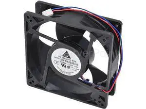 EFB1324SHE DC 24V 1.38A 3-Wire Server Cooling Fan, 127x127x38mm High Airflow Ball Bearing Axial Fan for Server, Industrial Inverter, Cabinet Equipment EFB1324SHE DC 24V 1.38A 3-Wire Server Cooling Fan, 127x127x38mm High Airflow Ball Bearing Axial Fan for Server, Industrial Inverter, Cabinet Equipment