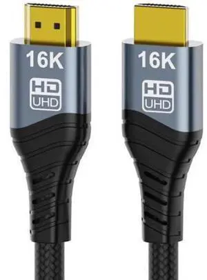 200cm HDMI 2.2 Type A Male to Male Cable, 96Gbps High Speed Cord Supports 16K 8K 4K UHD for Laptop Desktop HDTV Monitor 200cm HDMI 2.2 Type A Male to Male Cable, 96Gbps High Speed Cord Supports 16K 8K 4K UHD for Laptop Desktop HDTV Monitor