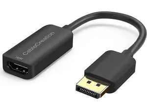 CableCreation Active DisplayPort 1.4 Male to HDMI 2.0 Female Adapter, Gold-Plated DP to HDMI Converter Supports HDR 4K@60Hz, 2K@144Hz, 1080P@144Hz, AMD Eyefinity Multi-Display CableCreation Active DisplayPort 1.4 Male to HDMI 2.0 Female Adapter, Gold-Plated DP to HDMI Converter Supports HDR 4K@60Hz, 2K@144Hz, 1080P@144Hz, AMD Eyefinity Multi-Display