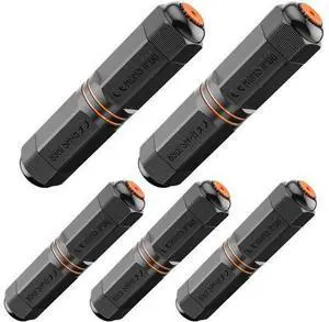 5.3 IN IP68 Waterproof Shielded Cat6A Female to Female RJ45 Coupler, 10Gbps Outdoor Weatherproof LAN Cable Extender Connector, Compatible with Cat5/Cat5e/Cat6/Cat6A Ethernet Cables (5 Pack) 5.3 IN IP68 Waterproof Shielded Cat6A Female to Female RJ45 Coupler, 10Gbps Outdoor Weatherproof LAN Cable Extender Connector, Compatible with Cat5/Cat5e/Cat6/Cat6A Ethernet Cables (5 Pack)