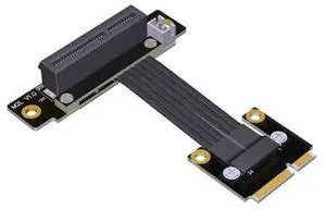 Mini PCIe to PCIE 4.0 x4 Extension Cable 16G/BPS Gen4 Full Speed Riser mPCIe Wireless Network Card Adapter (M62JL,15cm) Mini PCIe to PCIE 4.0 x4 Extension Cable 16G/BPS Gen4 Full Speed Riser mPCIe Wireless Network Card Adapter (M62JL,15cm)