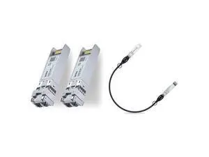 1 Pack 10G SFP+ Twinax Cable, 0.5m and 2 Pack 10GBase-SR SFP+ Transceiver 1 Pack 10G SFP+ Twinax Cable, 0.5m and 2 Pack 10GBase-SR SFP+ Transceiver