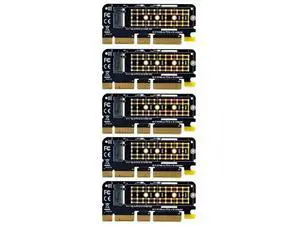 5PCS M.2 NVME Adapter M.2 M2 NVME PCIE to M2 Adapter PCI Express X16 X8 X4 Raiser SSD M.2 PCI-E Expansion Card 5PCS M.2 NVME Adapter M.2 M2 NVME PCIE to M2 Adapter PCI Express X16 X8 X4 Raiser SSD M.2 PCI-E Expansion Card