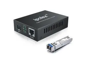 Gigabit Single-Mode LC Fiber to Ethernet Media Converter, with A SFP EX Module, 1310nm, SMF, up to 40-KM, 1.25G Fiber to Copper Media Converter, 1000Base-EX to 10/100/1000Base-TX Gigabit Single-Mode LC Fiber to Ethernet Media Converter, with A SFP EX Module, 1310nm, SMF, up to 40-KM, 1.25G Fiber to Copper Media Converter, 1000Base-EX to 10/100/1000Base-TX
