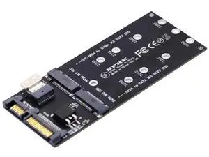 2-in-1 Combo Adapter: M.2 NVMe to SFF-8654 + NGFF SATA to SATA Port for Motherboard 2-in-1 Combo Adapter: M.2 NVMe to SFF-8654 + NGFF SATA to SATA Port for Motherboard