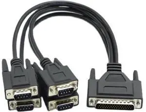 DB44 to 4×DB9 RS422 Serial Breakout Cable, PCI Card to Quad RS422/485 Adapter Wire DB44 to 4×DB9 RS422 Serial Breakout Cable, PCI Card to Quad RS422/485 Adapter Wire