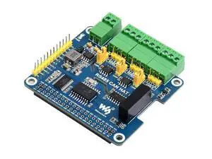 Isolated RS485 CAN HAT B, Compatible with Raspberry Pi 5/4B/3B/Zero/Zero W/Zero 2W/Pico/Pico W/Pico WH, Type 2-Ch RS485 and 1-Ch CAN Multi Protections Isolated RS485 CAN HAT B, Compatible with Raspberry Pi 5/4B/3B/Zero/Zero W/Zero 2W/Pico/Pico W/Pico WH, Type 2-Ch RS485 and 1-Ch CAN Multi Protections