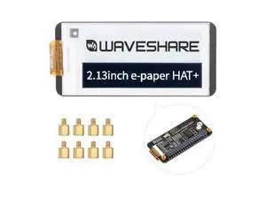 2.13inch E-Paper, Compatible with Raspberry Pi 5/4B/3B+/3B/ and Zero Series Boards, E-Ink Screen for Pwnagotchi Kit, SPI Interface, HAT+ Standard 2.13inch E-Paper, Compatible with Raspberry Pi 5/4B/3B+/3B/ and Zero Series Boards, E-Ink Screen for Pwnagotchi Kit, SPI Interface, HAT+ Standard