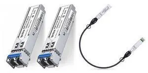 2 Pack 1000Base-LX SFP Transceiver and 1 Pack Gigabit Direct Attach Copper(DAC) Passive Cable, 0.5m (1.64ft) 2 Pack 1000Base-LX SFP Transceiver and 1 Pack Gigabit Direct Attach Copper(DAC) Passive Cable, 0.5m (1.64ft)