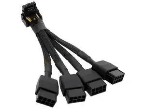 12VHPWR 12+4 Pin GPU Power Adapter Cable, PCIe 5.0 90 Degree Sleeved Cord, 4×8Pin to 16Pin Type B, 5.9 Inch for RTX 4090 4080 4070Ti 3090Ti 12VHPWR 12+4 Pin GPU Power Adapter Cable, PCIe 5.0 90 Degree Sleeved Cord, 4×8Pin to 16Pin Type B, 5.9 Inch for RTX 4090 4080 4070Ti 3090Ti