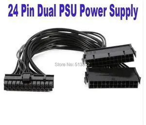 30cm ATX 24Pin Dual PSU Synchronization Extension Cable Male to Female for Mining Rigs 30cm ATX 24Pin Dual PSU Synchronization Extension Cable Male to Female for Mining Rigs