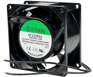 SUNON SF23080A-2083HBL.GN SF Series 8038 Cabinet Cooling Fan, 220-240V 50/60Hz 0.09/0.08A 2850RPM Axial Fan SUNON SF23080A-2083HBL.GN SF Series 8038 Cabinet Cooling Fan, 220-240V 50/60Hz 0.09/0.08A 2850RPM Axial Fan