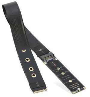 M.2 NVMe Extension Cable, NVMe Extender for Both M Key and B+M Key SSD in Size 2280/2260/2242/2230 Support PCIe 4.0 and SATA 6Gbps(1FT) M.2 NVMe Extension Cable, NVMe Extender for Both M Key and B+M Key SSD in Size 2280/2260/2242/2230 Support PCIe 4.0 and SATA 6Gbps(1FT)