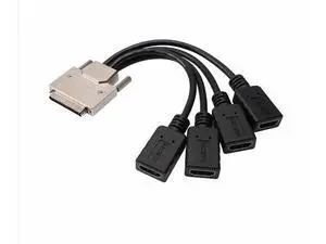 Seenoo VHDCI Breakout Cable&Adapter-VHDCI(SCSI 68Pin) M to 4-Port HDMI AF Splitter Breakout Cable for NVIDIA and VisionTek Graphics Cards Seenoo VHDCI Breakout Cable&Adapter-VHDCI(SCSI 68Pin) M to 4-Port HDMI AF Splitter Breakout Cable for NVIDIA and VisionTek Graphics Cards