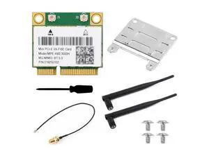 Wireless MINIPCIE AX210 NIC, Compatible with Linux, Windows 10/11, Gigabit Tri-Band Wi-Fi 6E, 802.11AX Standard, Bluetooth 5.3 Wireless MINIPCIE AX210 NIC, Compatible with Linux, Windows 10/11, Gigabit Tri-Band Wi-Fi 6E, 802.11AX Standard, Bluetooth 5.3