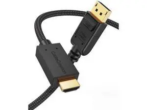 6FT Active DisplayPort to HDMI Braided Cable, 4K@30Hz 3D Eyefinity Multi-Screen Cord 1.83M Black for GPU Monitor 6FT Active DisplayPort to HDMI Braided Cable, 4K@30Hz 3D Eyefinity Multi-Screen Cord 1.83M Black for GPU Monitor