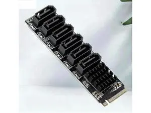 NVMe M.2 to SATA 3 Expansion Card, NGFF M Key M2 to SATA3 Controller Port Multiplier, Internal M.2 NVMe Slot to Multiple SATA III Ports Converter for Desktop HDD & SSD Storage Expansion NVMe M.2 to SATA 3 Expansion Card, NGFF M Key M2 to SATA3 Controller Port Multiplier, Internal M.2 NVMe Slot to Multiple SATA III Ports Converter for Desktop HDD & SSD Storage Expansion