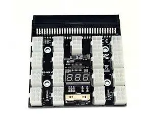 12V PCI-E 17-Port 6Pin Server PSU Breakout Board Adapter, HP Server Power Supply Converter for BTC ETH GPU Mining Rig & Antminer Equipment 12V PCI-E 17-Port 6Pin Server PSU Breakout Board Adapter, HP Server Power Supply Converter for BTC ETH GPU Mining Rig & Antminer Equipment