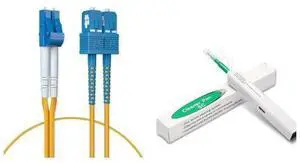 Fiber Optic Network Kit: SC Single Mode Duplex Patch Cable + SC Fiber Optic Cleaning Pen Fiber Optic Network Kit: SC Single Mode Duplex Patch Cable + SC Fiber Optic Cleaning Pen