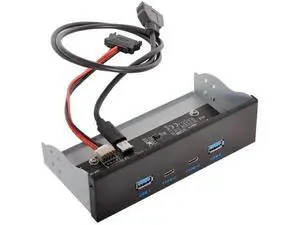 5.25 Inch Optical Drive Bay Front Panel Hub, 4-Port USB 3.0 Type-A & USB-C Motherboard Expansion Adapter for Desktop PC Chassis 5.25 Inch Optical Drive Bay Front Panel Hub, 4-Port USB 3.0 Type-A & USB-C Motherboard Expansion Adapter for Desktop PC Chassis
