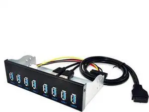 8 Port USB 3.0 Front Panel Hub, 5.25 Inch Drive Bay Internal USB Splitter for Desktop Computer Case USB Expansion 8 Port USB 3.0 Front Panel Hub, 5.25 Inch Drive Bay Internal USB Splitter for Desktop Computer Case USB Expansion