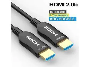 3.3ft Slim Flexible Fiber Optic HDMI 2.0b Cable, 18Gbps High Speed Supports 4K@60Hz ARC HDCP2.2 3D YCbCr 4:4:4/4:2:2/4:2:0 3.3ft Slim Flexible Fiber Optic HDMI 2.0b Cable, 18Gbps High Speed Supports 4K@60Hz ARC HDCP2.2 3D YCbCr 4:4:4/4:2:2/4:2:0