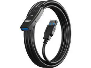 16FT USB 3.0 Active Extension Cable, Type A Male to Female Repeater Cable with Signal Booster for Laptop, Hard Drive, Printer, Webcam, Xbox, VR, PS4 16FT USB 3.0 Active Extension Cable, Type A Male to Female Repeater Cable with Signal Booster for Laptop, Hard Drive, Printer, Webcam, Xbox, VR, PS4
