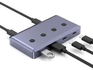 6 Port USB 3.2 Hub Splitter, USB-A & USB-C Ports with USB C Power Supply Port, 10Gbps High Speed Data Hub for PC, External HDD, Flash Drives, Keyboard & Peripherals 6 Port USB 3.2 Hub Splitter, USB-A & USB-C Ports with USB C Power Supply Port, 10Gbps High Speed Data Hub for PC, External HDD, Flash Drives, Keyboard & Peripherals
