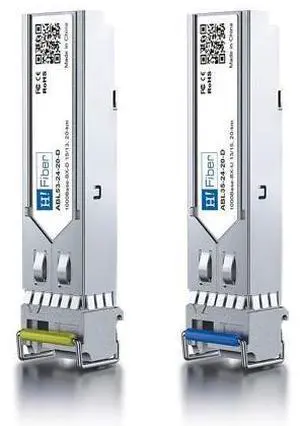 H!Fiber 1.25G SFP Bidi Transceiver, 1000Base-BIDI 1550nm/1310nm SMF, a Pair of Single Mode SFP Module, up to 2~3 km, for Cisco, Ubiquiti UniFi, Mikrotik, D-Link, Supermicro, Netgear and More H!Fiber 1.25G SFP Bidi Transceiver, 1000Base-BIDI 1550nm/1310nm SMF, a Pair of Single Mode SFP Module, up to 2~3 km, for Cisco, Ubiquiti UniFi, Mikrotik, D-Link, Supermicro, Netgear and More