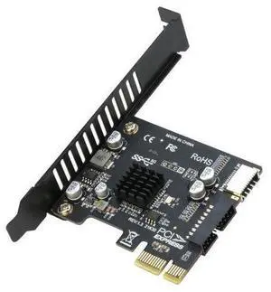 PCIe to 20Pin + Type-E Internal Card, PCI-e x1 to (19+1) Pin USB 3.0 Socket and USB C Type-e (A Key) Front Panel Header Expainsion Adapter 5Gbps PCIe to 20Pin + Type-E Internal Card, PCI-e x1 to (19+1) Pin USB 3.0 Socket and USB C Type-e (A Key) Front Panel Header Expainsion Adapter 5Gbps