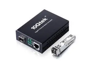 Gigabit Multi-Mode LC Fiber Media Converter, with SFP SX Module, Fiber to Ethernet Converter, 1000Base-SX to 10/100/1000M RJ45, MMF, 850nm, up to 550m Gigabit Multi-Mode LC Fiber Media Converter, with SFP SX Module, Fiber to Ethernet Converter, 1000Base-SX to 10/100/1000M RJ45, MMF, 850nm, up to 550m