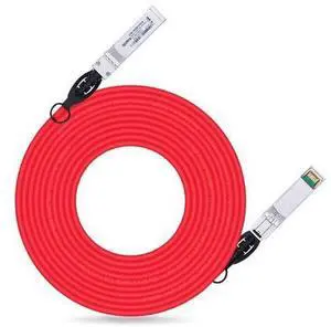 Colored 10G SFP+ Twinax Cable, Direct Attach Copper(DAC) Passive Cable, 7m (22.97ft) in Red, for Cisco SFP-H10GB-CU7M, Meraki, Ubiquiti, Mikrotik, Intel, Fortinet, Netgear and More Colored 10G SFP+ Twinax Cable, Direct Attach Copper(DAC) Passive Cable, 7m (22.97ft) in Red, for Cisco SFP-H10GB-CU7M, Meraki, Ubiquiti, Mikrotik, Intel, Fortinet, Netgear and More
